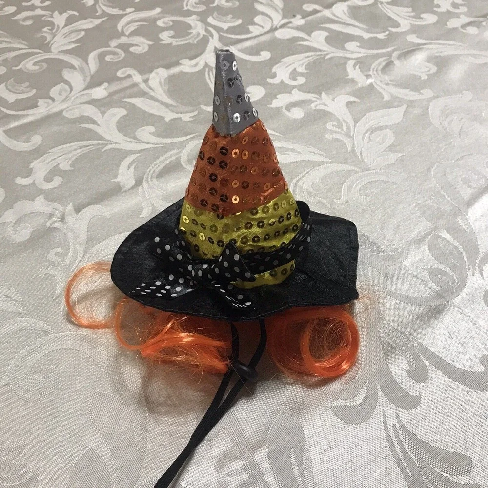 Rubies Pet Shop Boutique Candy Corn Hat Hair Costume for Dog Small Medium